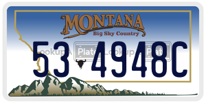 534948C  license plate in MT