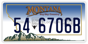 546706B  license plate in MT