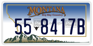 558417B  license plate in MT