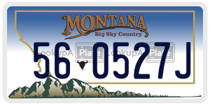 560527J  license plate in MT