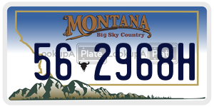 562968H license plate in Montana