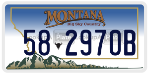 582970B  license plate in MT