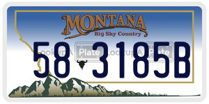 583185B  license plate in MT