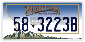 583223B license plate in Montana