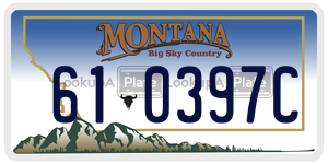 610397C  license plate in MT