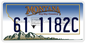 611182C  license plate in MT