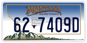 627409D  license plate in MT