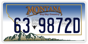 639872D  license plate in MT