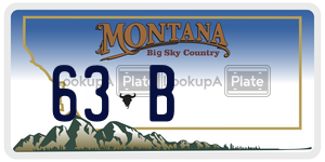 63B  license plate in MT