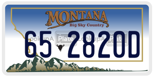 652820D  license plate in MT