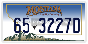 653227D  license plate in MT