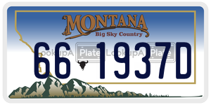 661937D  license plate in MT