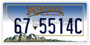 675514C license plate in Montana