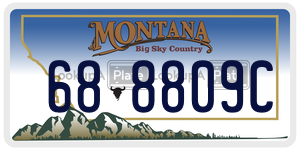 688809C  license plate in MT