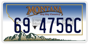 694756C  license plate in MT