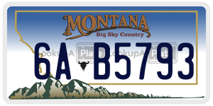 6AB5793  license plate in MT