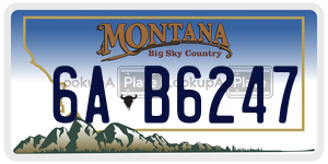 6AB6247  license plate in MT