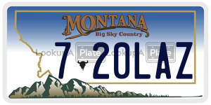 720LAZ  license plate in MT