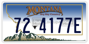 724177E  license plate in MT