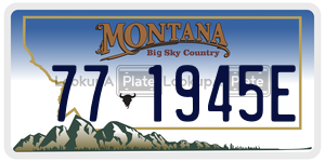 771945E  license plate in MT