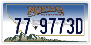779773D license plate in Montana