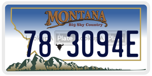 783094E license plate in Montana
