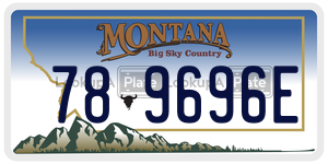 789696E  license plate in MT