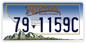 791159C  license plate in MT