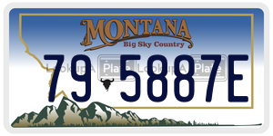 795887E  license plate in MT