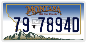797894D license plate in Montana