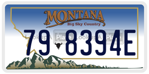 798394E  license plate in MT