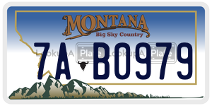 7AB0979  license plate in MT