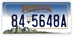 845648A  license plate in MT