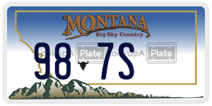 987S  license plate in MT