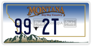 992T  license plate in MT