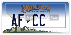 AFCC  license plate in MT