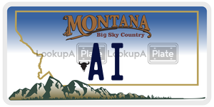 AI  license plate in MT