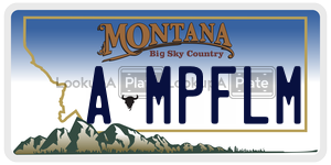 AMPFLM  license plate in MT