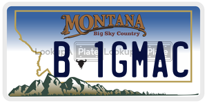 B1GMAC  license plate in MT