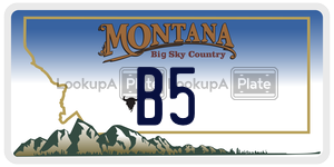 B5  license plate in MT