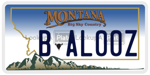 BAL00Z  license plate in MT