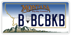 BBCBKB  license plate in MT
