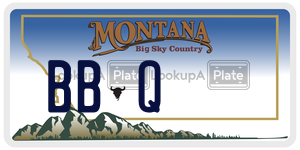 BBQ  license plate in MT