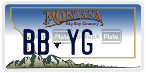 BBYG  license plate in MT