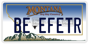 BEEFETR  license plate in MT
