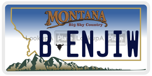 BENJIW  license plate in MT