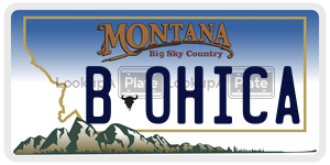 BOHICA  license plate in MT