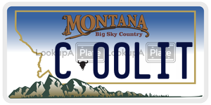 C00LIT  license plate in MT