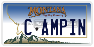 CAMPIN license plate in Montana