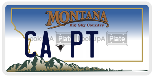 CAPT  license plate in MT